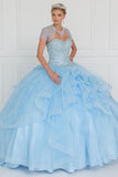 quinceanera dress Tulle Strapless Sweetheart Ball Gown Dress with Bolero