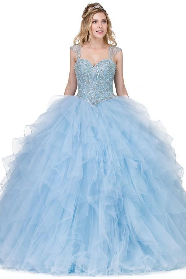 Flamante vestido de quinceaneras