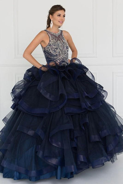 Tulle Illusion Sweetheart Ball Gown Dress with Bolero.