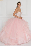 quinceanera dress Tulle Strapless Sweetheart Ball Gown Dress with Bolero